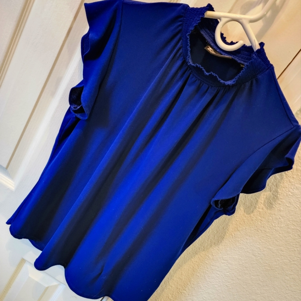 New York & Co Mock Neck Blouse